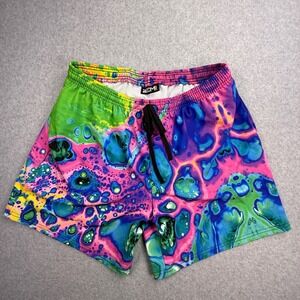 iEDM Swim Trunks Mens 36 Multicolor Excellent Psychedelic Trippy Shorts